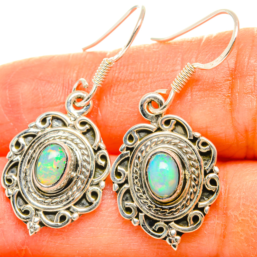 Ethiopian Opal Earrings handcrafted by Ana Silver Co - EARR428601