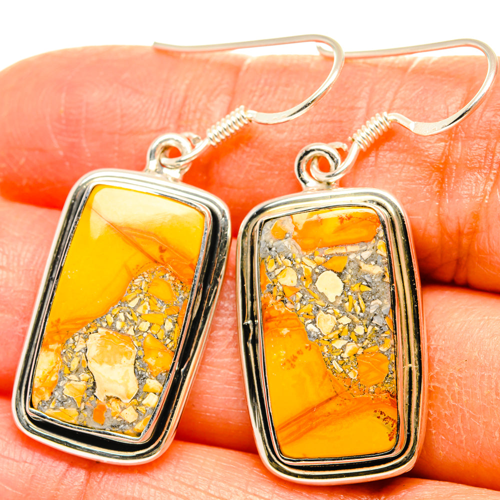 Brecciated Mookaite Earrings handcrafted by Ana Silver Co - EARR428605