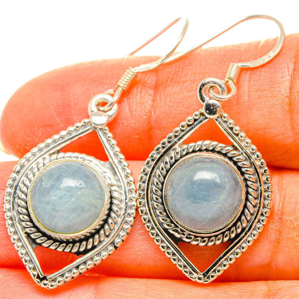 Aquamarine Earrings handcrafted by Ana Silver Co - EARR428613
