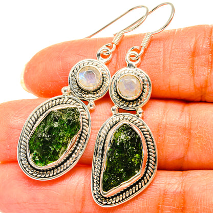 Chrome Diopside Earrings handcrafted by Ana Silver Co - EARR428633