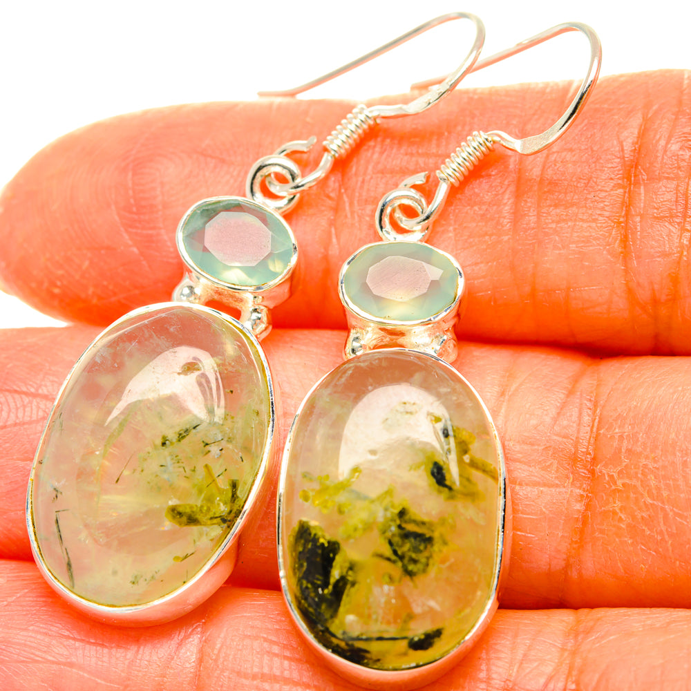 Prehnite Earrings handcrafted by Ana Silver Co - EARR428634