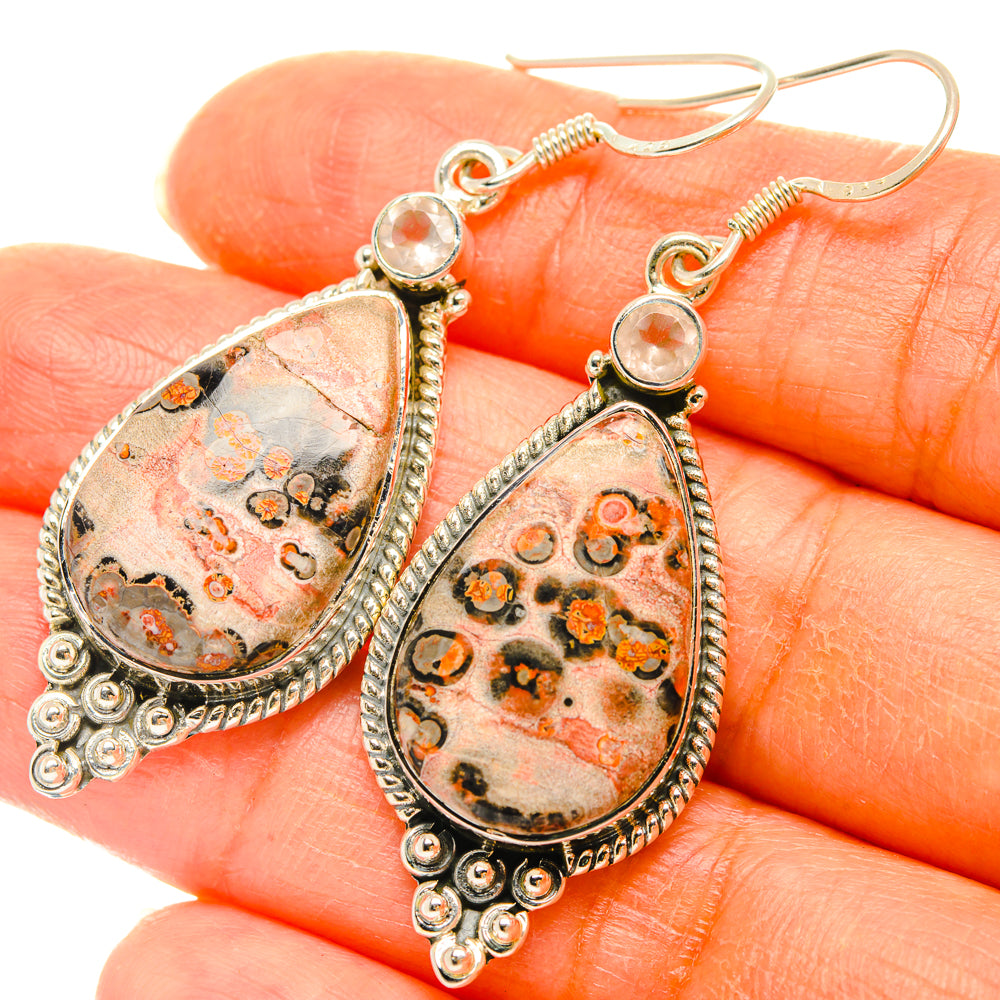 Poppy Jasper Earrings handcrafted by Ana Silver Co - EARR428640