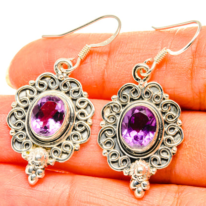 Amethyst Earrings handcrafted by Ana Silver Co - EARR428643