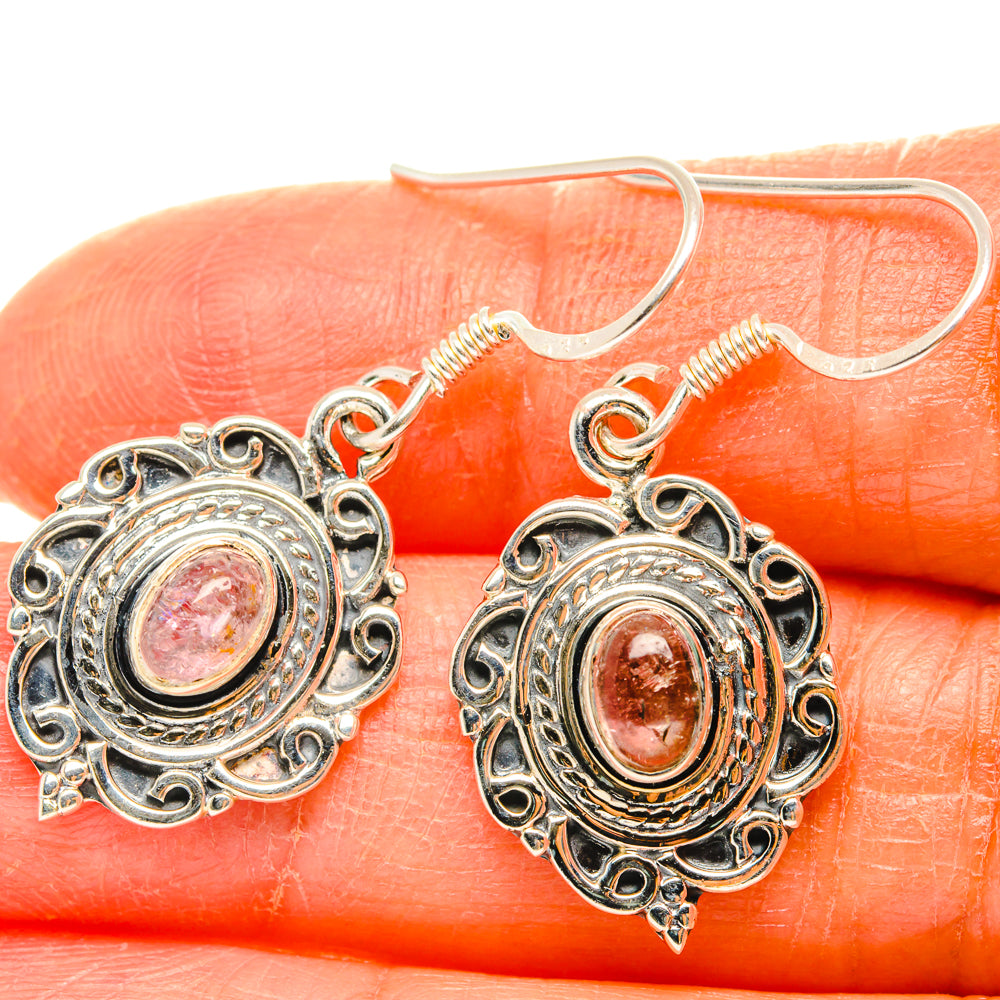 Pink Tourmaline Earrings handcrafted by Ana Silver Co - EARR428652