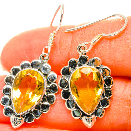Citrine Earrings handcrafted by Ana Silver Co - EARR428660