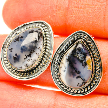 Dendritic Opal Earrings handcrafted by Ana Silver Co - EARR428667