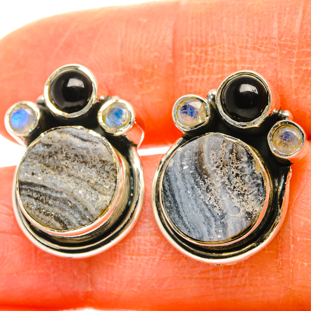 Desert Druzy Earrings handcrafted by Ana Silver Co - EARR428669