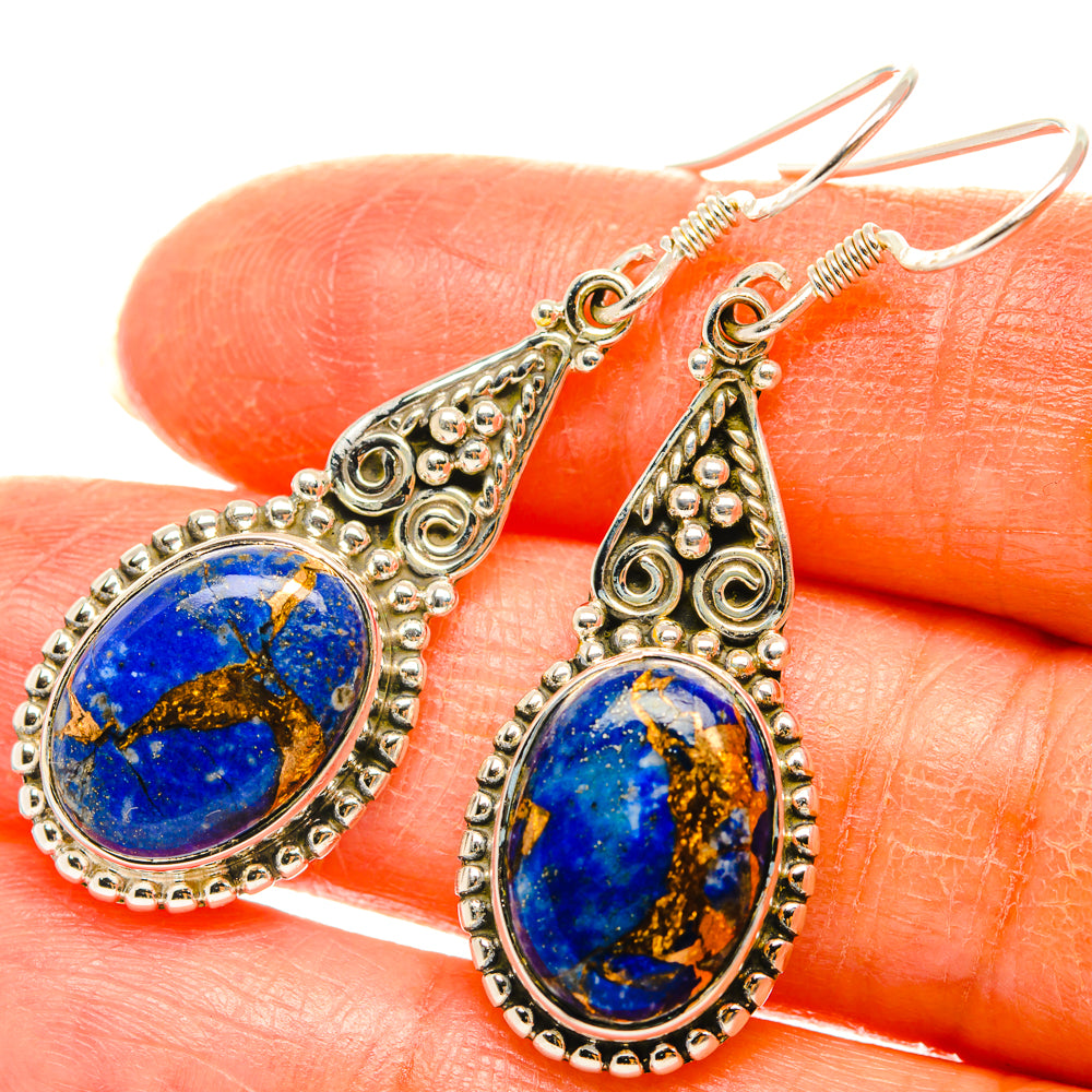Lapis Lazuli Earrings handcrafted by Ana Silver Co - EARR428670