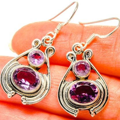 Amethyst Earrings handcrafted by Ana Silver Co - EARR428673