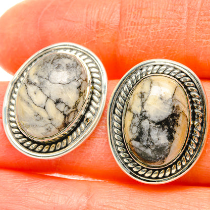 Pinolith Jasper Earrings handcrafted by Ana Silver Co - EARR428675