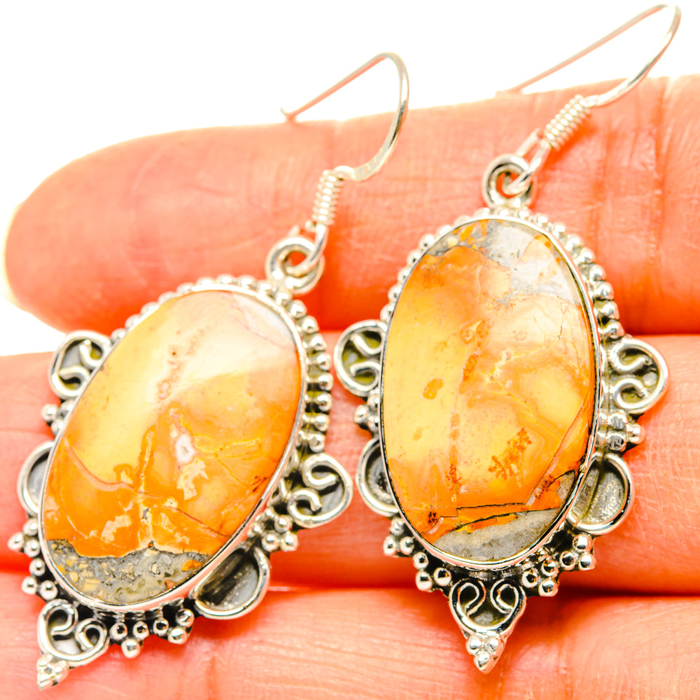 Brecciated Mookaite Earrings handcrafted by Ana Silver Co - EARR428684
