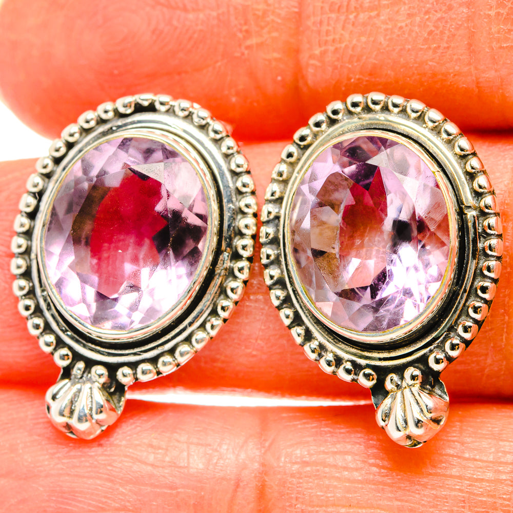 Amethyst Earrings handcrafted by Ana Silver Co - EARR428695