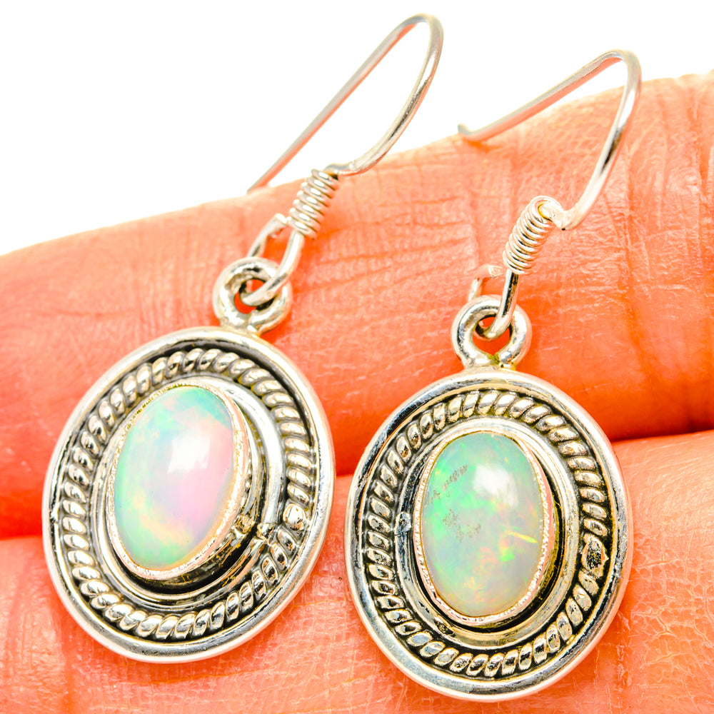 Ethiopian Opal Earrings handcrafted by Ana Silver Co - EARR428698