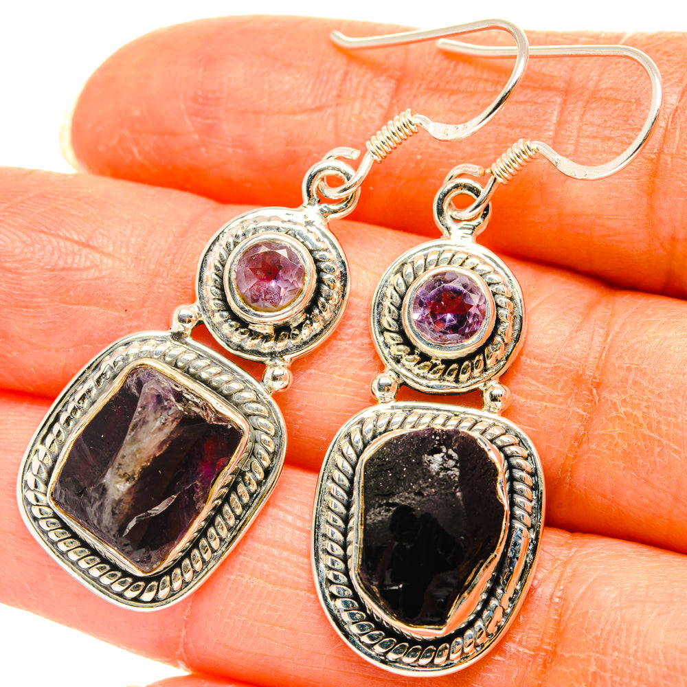 Amethyst Earrings handcrafted by Ana Silver Co - EARR428705