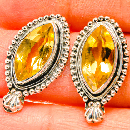 Citrine Earrings handcrafted by Ana Silver Co - EARR428711