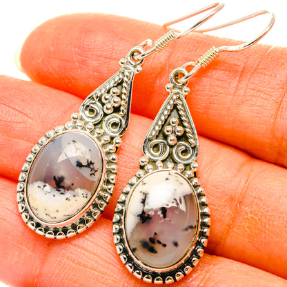 Dendritic Opal Earrings handcrafted by Ana Silver Co - EARR428715
