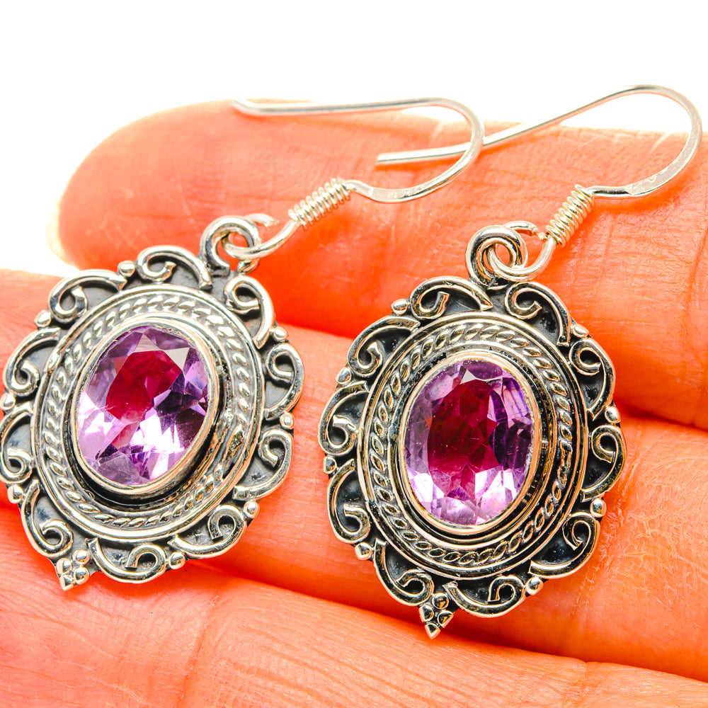 Amethyst Earrings handcrafted by Ana Silver Co - EARR428721