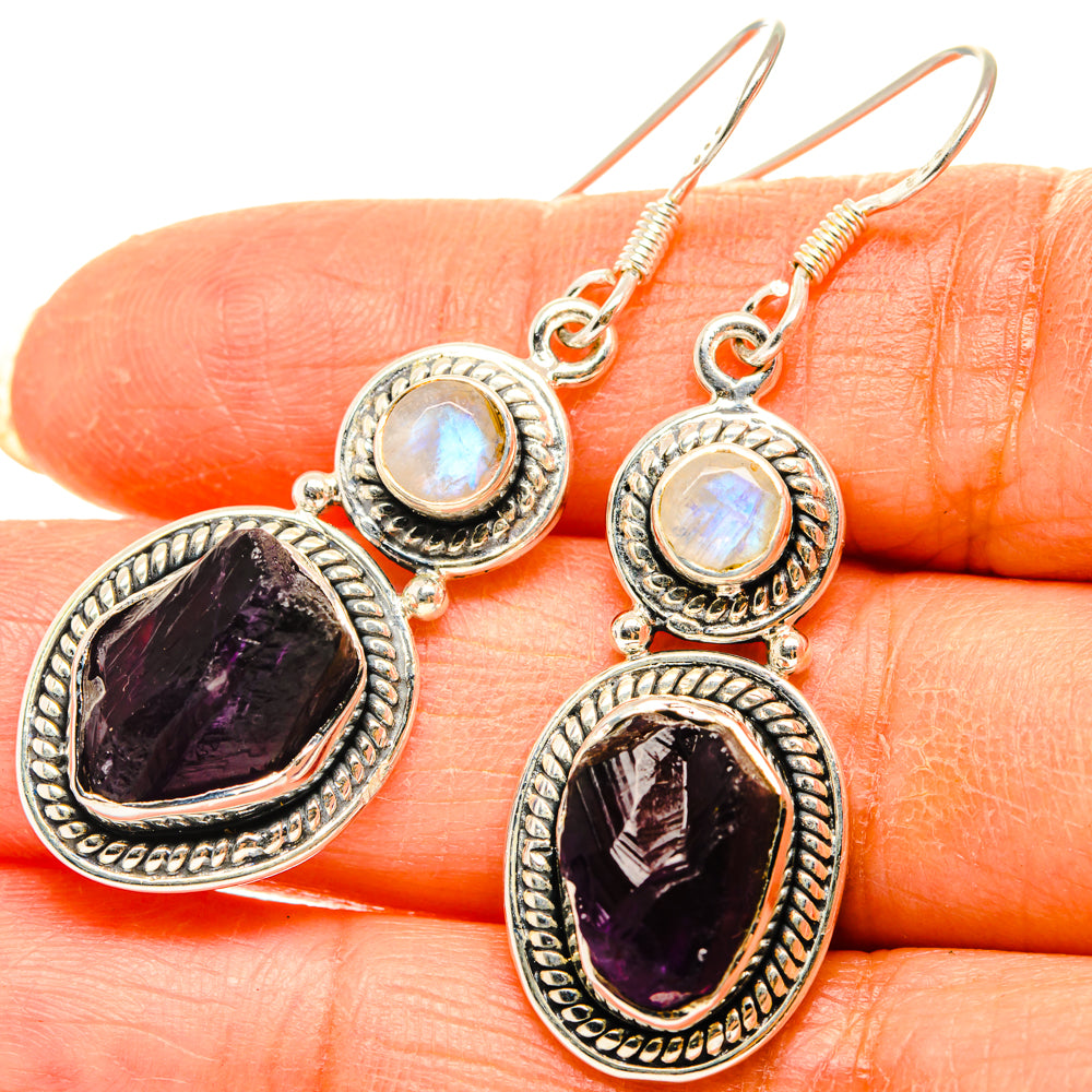 Amethyst Earrings handcrafted by Ana Silver Co - EARR428726