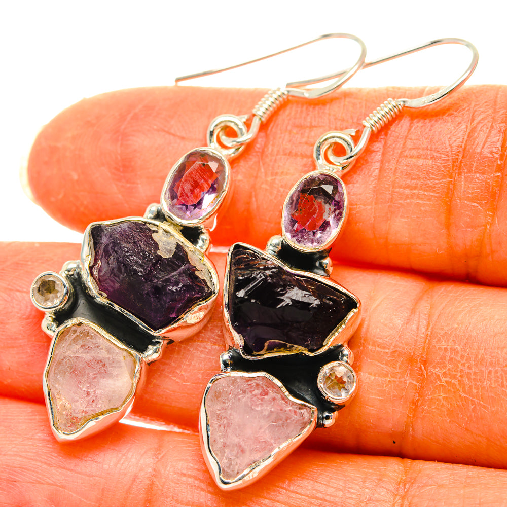 Amethyst Earrings handcrafted by Ana Silver Co - EARR428731