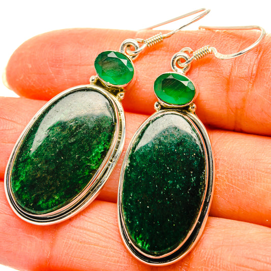 Green Aventurine Earrings handcrafted by Ana Silver Co - EARR428739