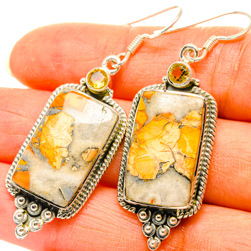 Brecciated Mookaite Earrings handcrafted by Ana Silver Co - EARR428743