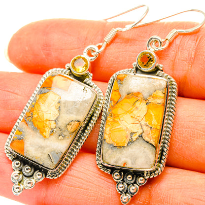 Brecciated Mookaite Earrings handcrafted by Ana Silver Co - EARR428743