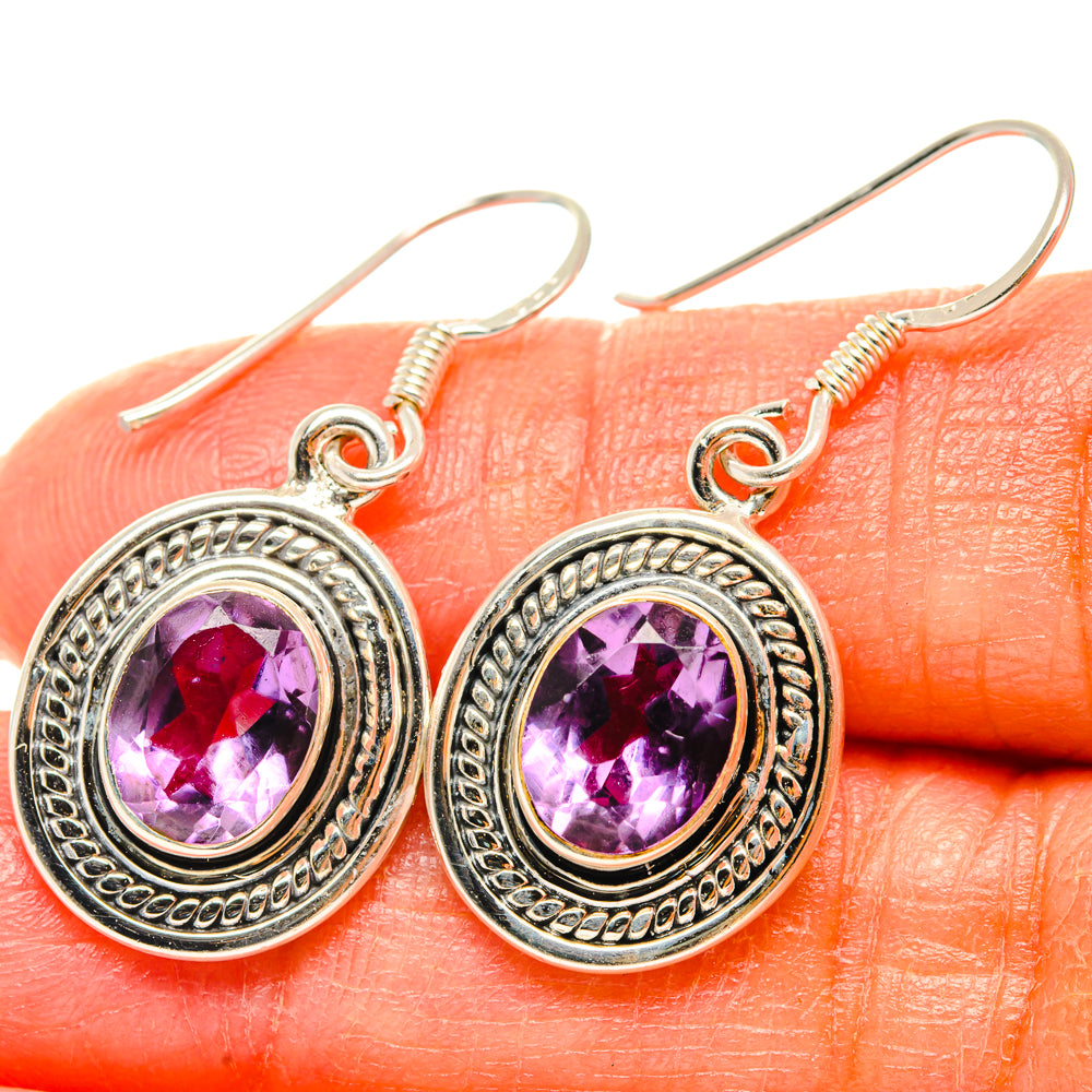 Amethyst Earrings handcrafted by Ana Silver Co - EARR428745