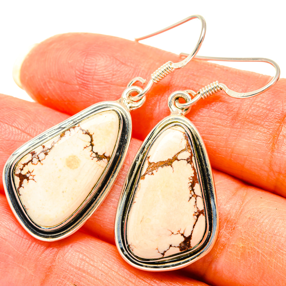 Wild Horse Jasper Earrings handcrafted by Ana Silver Co - EARR428758