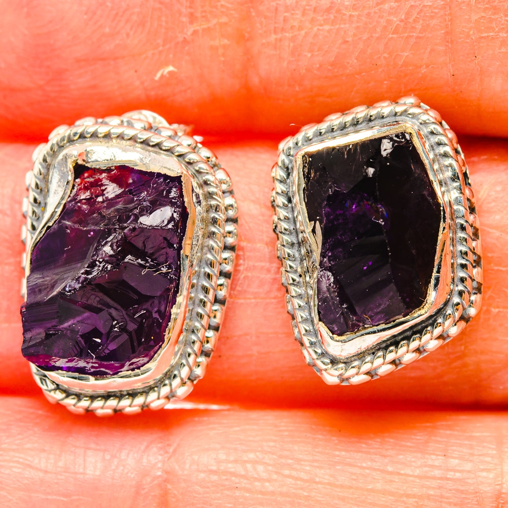 Amethyst Earrings handcrafted by Ana Silver Co - EARR428763