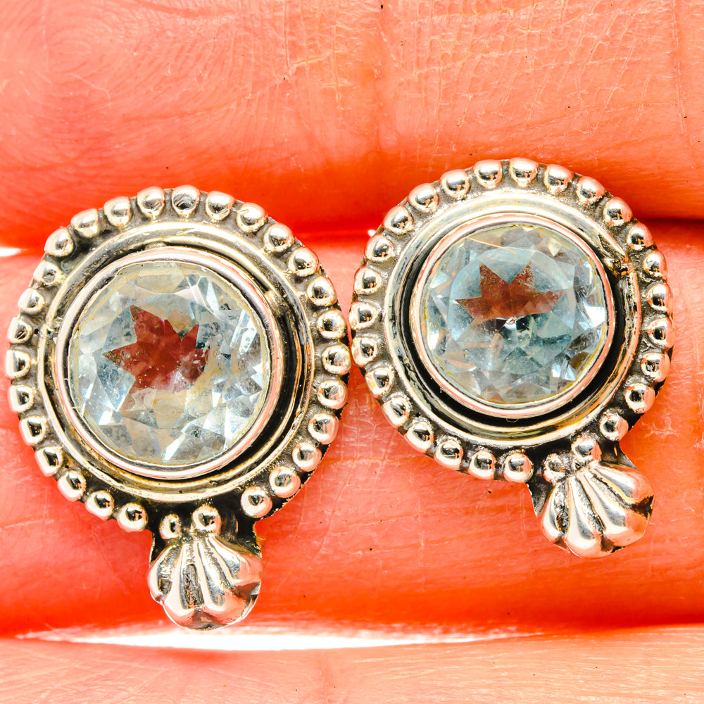 Blue Topaz Earrings handcrafted by Ana Silver Co - EARR428767