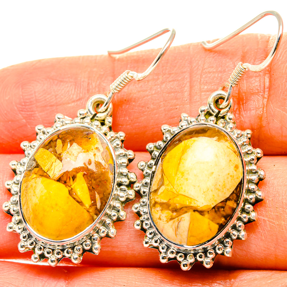Brecciated Mookaite Earrings handcrafted by Ana Silver Co - EARR428785