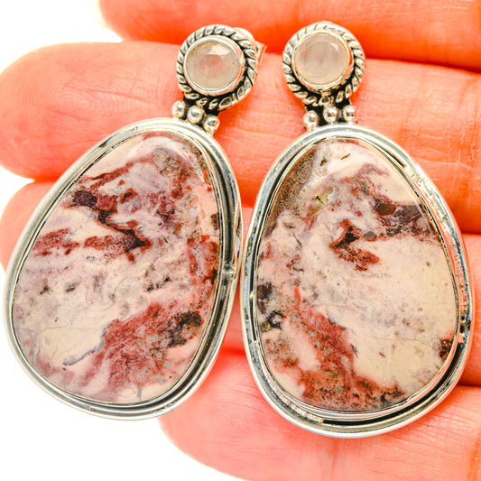 Red Jasper Earrings handcrafted by Ana Silver Co - EARR428790