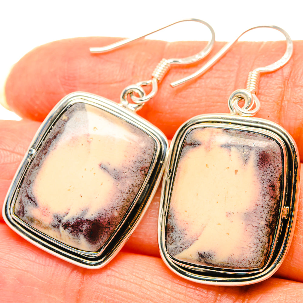Red Jasper Earrings handcrafted by Ana Silver Co - EARR428792