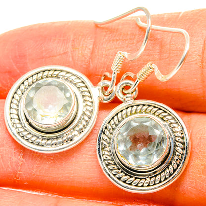 Blue Topaz Earrings handcrafted by Ana Silver Co - EARR428799