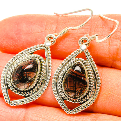 Tourmalinated Quartz Earrings handcrafted by Ana Silver Co - EARR428801