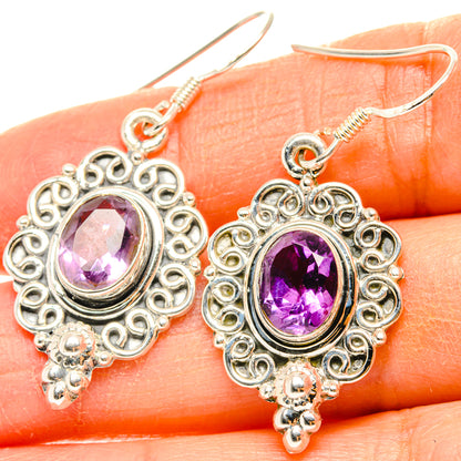 Amethyst Earrings handcrafted by Ana Silver Co - EARR428804