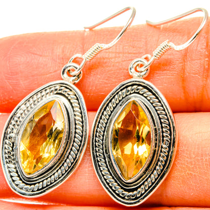 Citrine Earrings handcrafted by Ana Silver Co - EARR428810