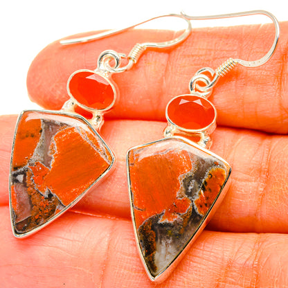 Brecciated Mookaite Earrings handcrafted by Ana Silver Co - EARR428825
