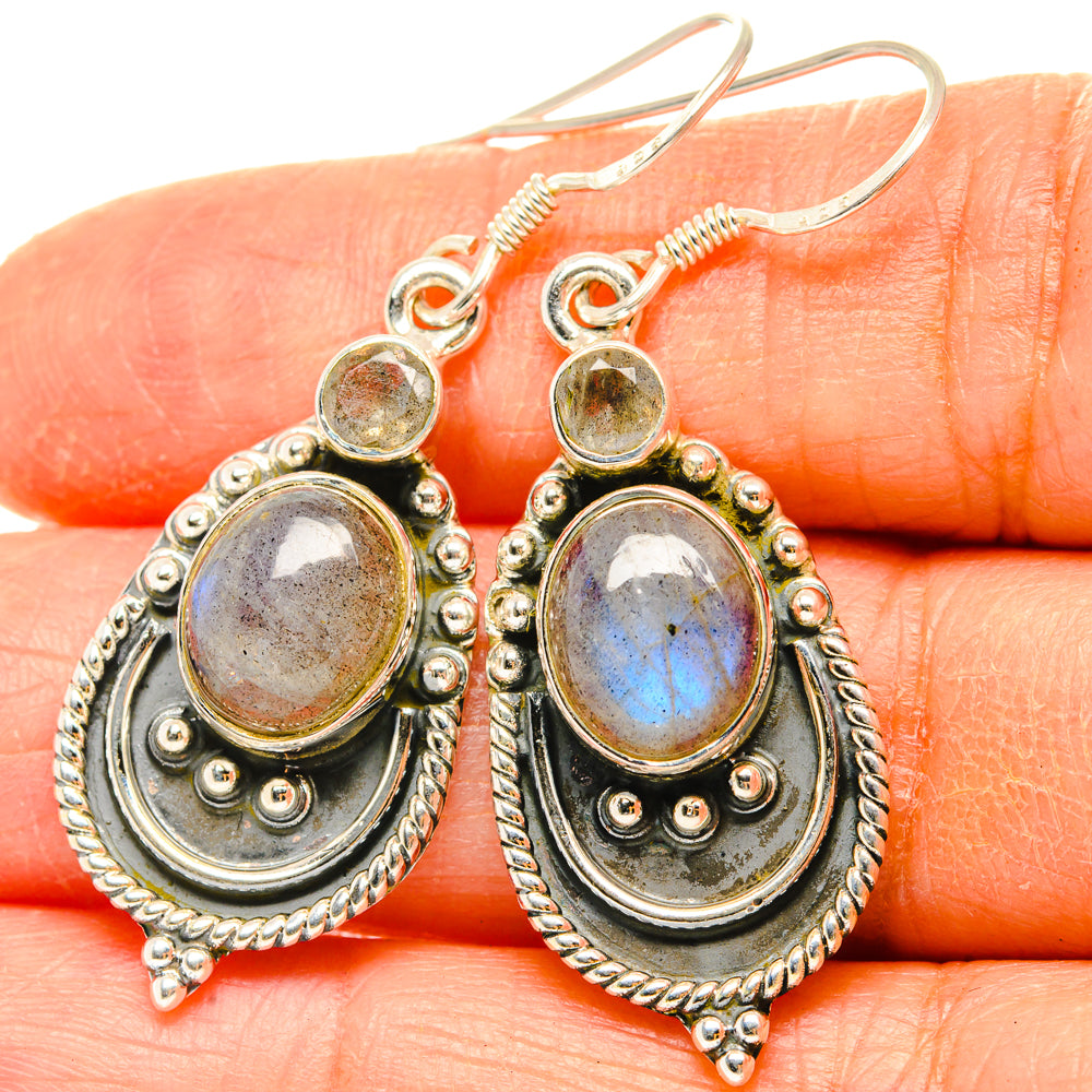 Labradorite Earrings handcrafted by Ana Silver Co - EARR428827