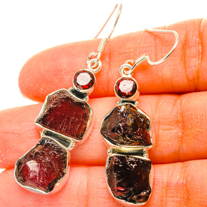 Garnet Earrings handcrafted by Ana Silver Co - EARR428828