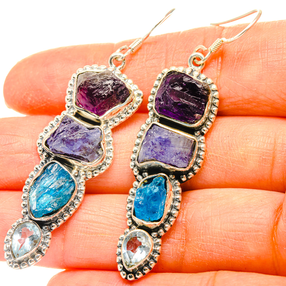 Amethyst Earrings handcrafted by Ana Silver Co - EARR428840