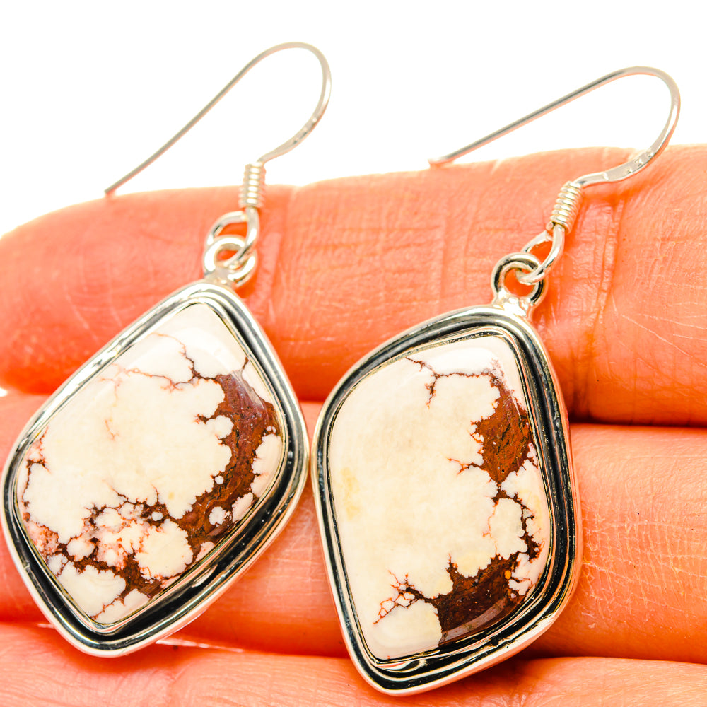 Wild Horse Jasper Earrings handcrafted by Ana Silver Co - EARR428841