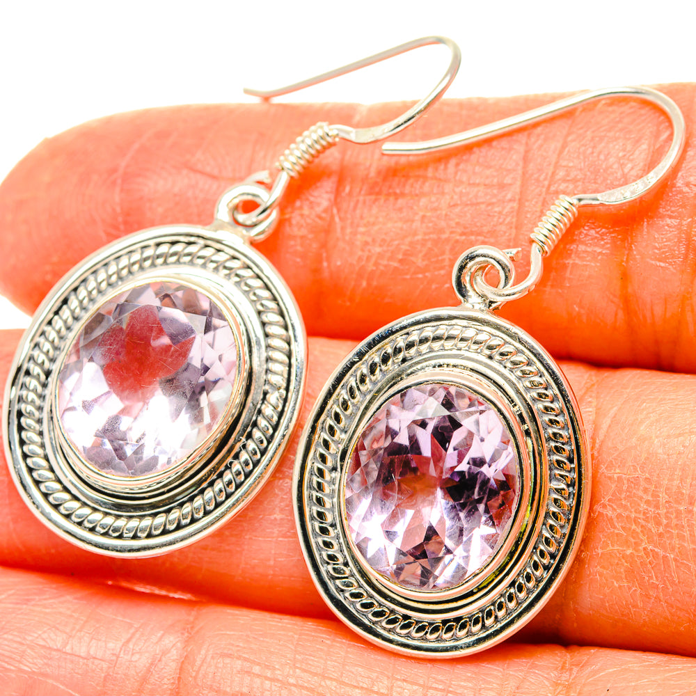 Kunzite Earrings handcrafted by Ana Silver Co - EARR428854