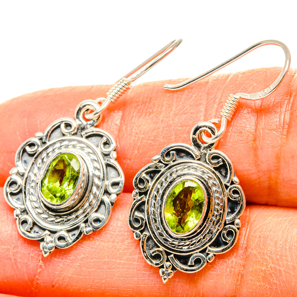 Peridot Earrings handcrafted by Ana Silver Co - EARR428856