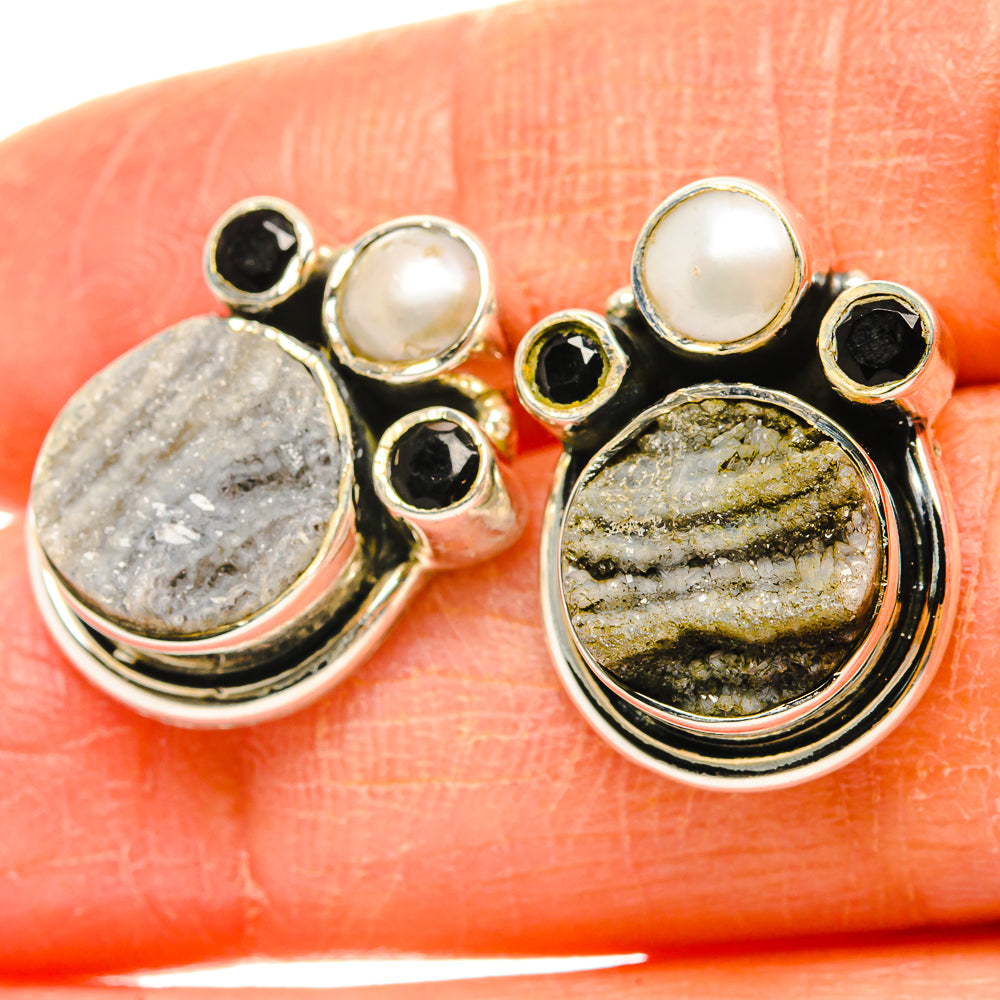 Desert Druzy Earrings handcrafted by Ana Silver Co - EARR428860