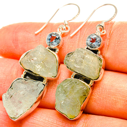 Aquamarine Earrings handcrafted by Ana Silver Co - EARR428864