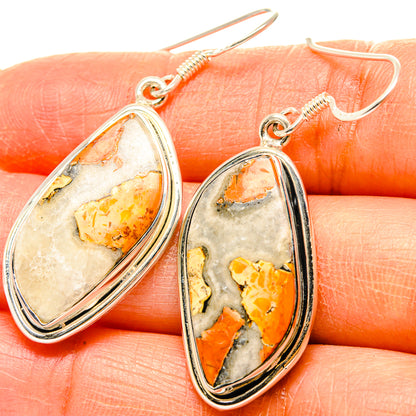Bumble Bee Jasper Earrings handcrafted by Ana Silver Co - EARR428868