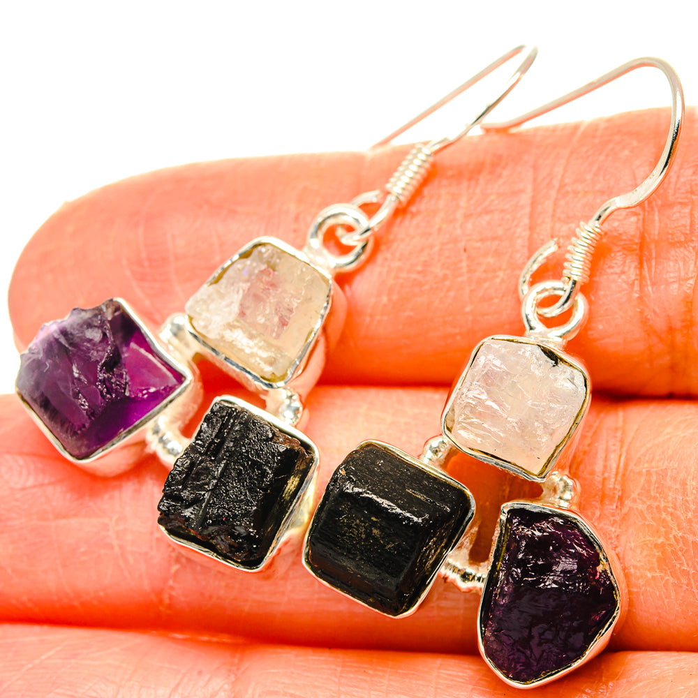 Tektite Earrings handcrafted by Ana Silver Co - EARR428872