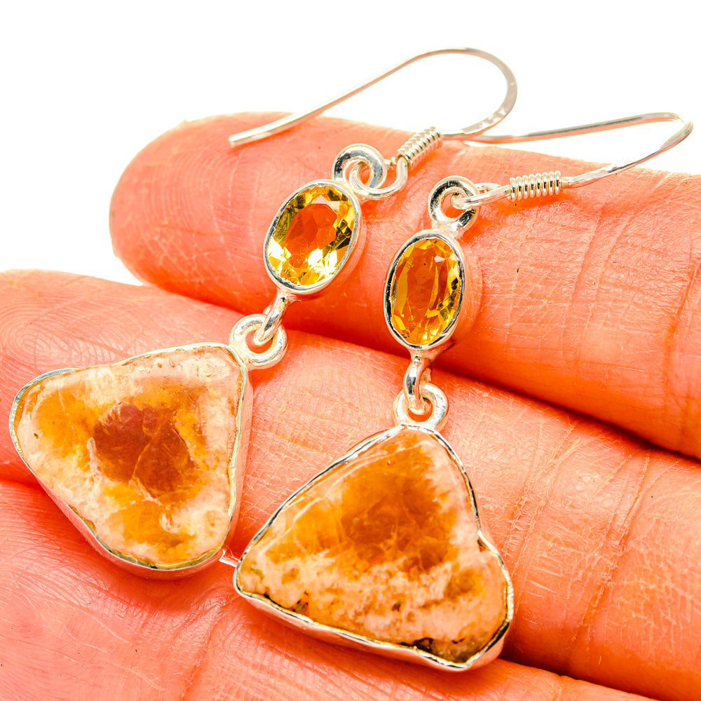 Citrine Earrings handcrafted by Ana Silver Co - EARR428875