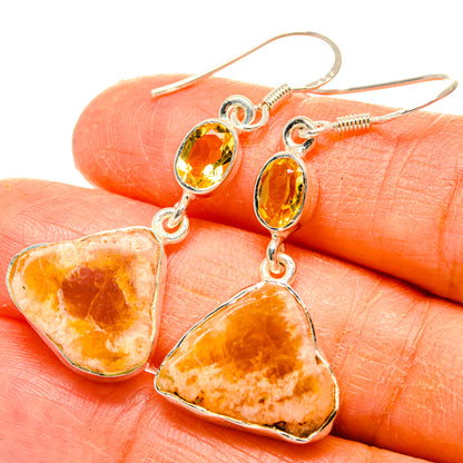 Citrine Earrings handcrafted by Ana Silver Co - EARR428875